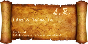 László Rafaella névjegykártya